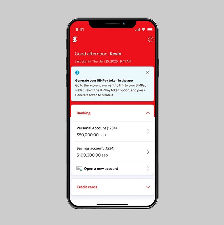 banking screen